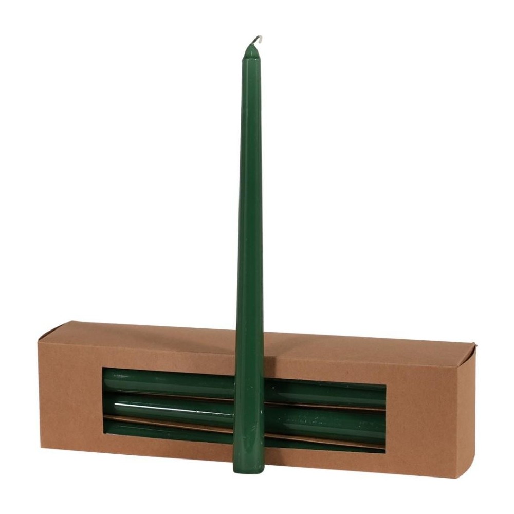 CANDELA SMALTATA H.300XD21 MM. VERDE